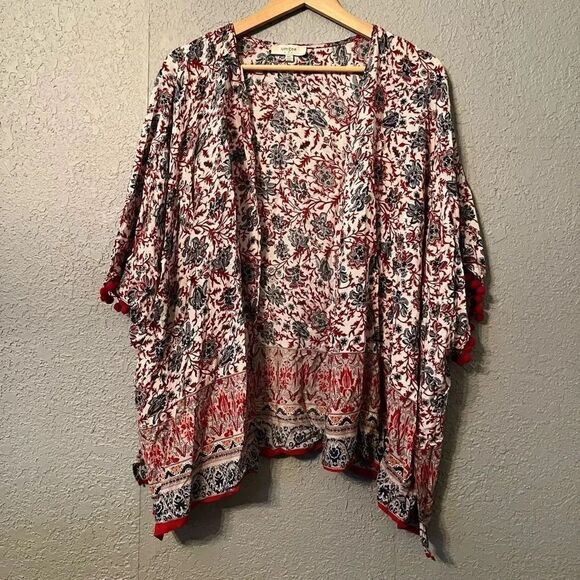 Umgee Floral Kimono Size M/L Womens Boho - Picture 1 of 4